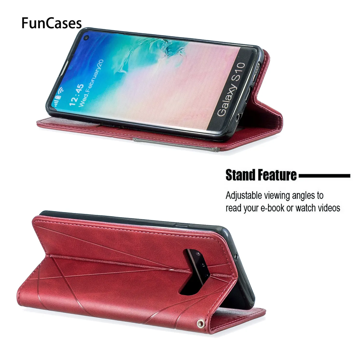 Чехол бумажник из искусственной кожи в стиле ретро для estojo samsung S10 Plus новые чехлы с