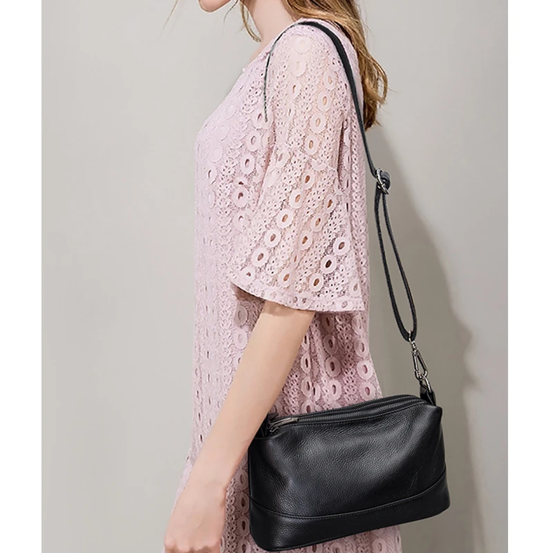 

Genuine Leather Shoulder Bag Women's Luxury Handbags Fashion Crossbody Bags for Women Female Totes Bags 2021 New