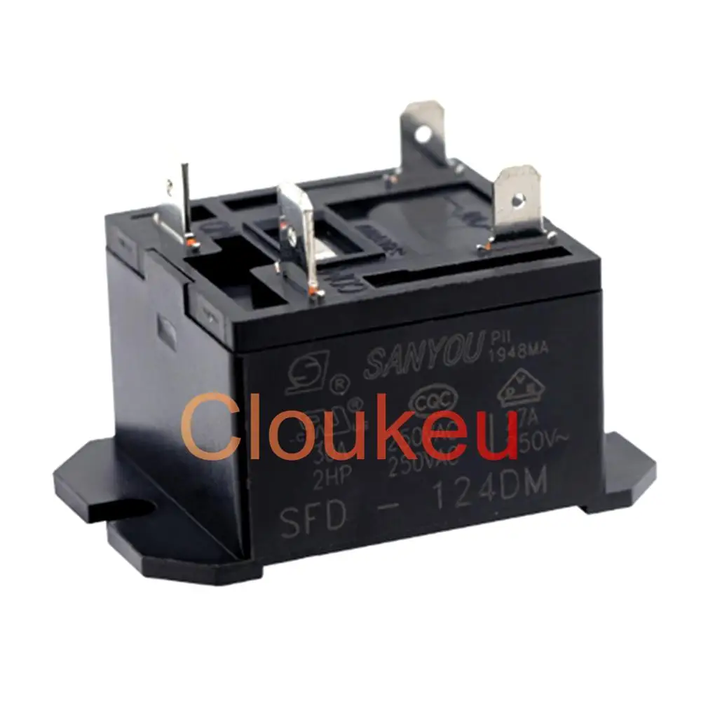 10 шт. релейная деталь 124DM 12 В 24 30 А 4 контакта HF37F | Строительство и ремонт