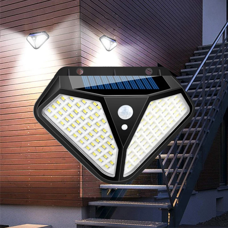 

LED Solar Light Outdoor Wall Lamp Powered Sunlight 3 Modes PIR Motion Sensor for Garden Decoration Garage Porch Street Lights