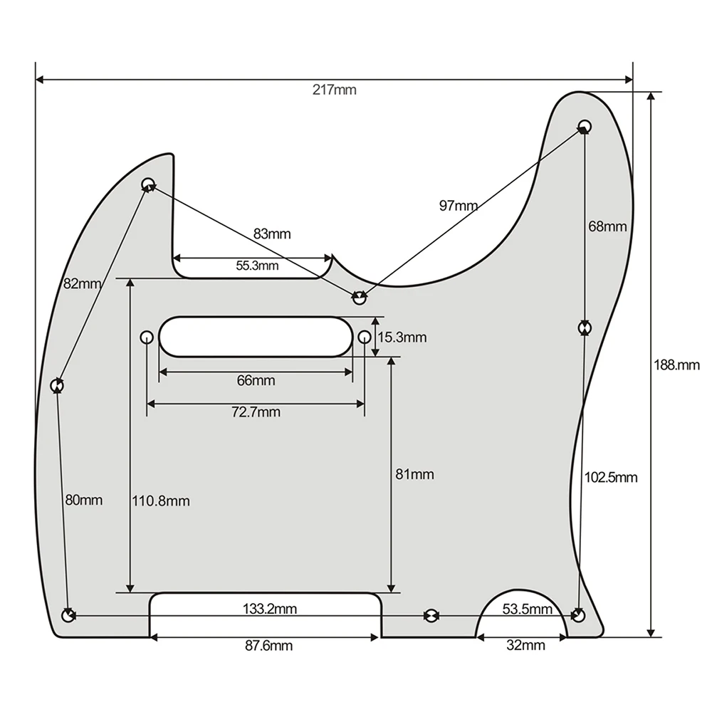 Правая рука Tele Guitar Pickguard для Telecaster электрогитары алюминиевый сплав золото | Спорт