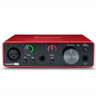 Focusrite Scarlett solo 3rd USB студийный звуковой интерфейс дляс образцом звуковой карты