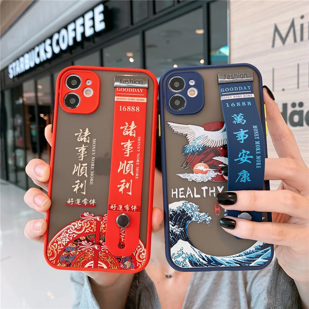 Китайский стиль браслета Популярный чехол для телефона для iPhone 13 12 Pro Max 11 XR X XS 7 8 Plus SE20 Модная защитная крышка.