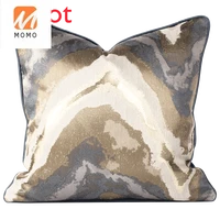 simple high end cushion affordable luxury jacquard velvet cushion soft home decorative cushion sofa cushion 1