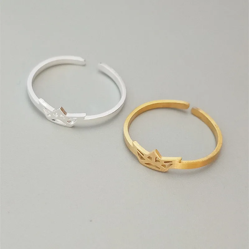 Минималистское Ювелирное кольцо летнее пляжное простое регулируемое с лодочкой