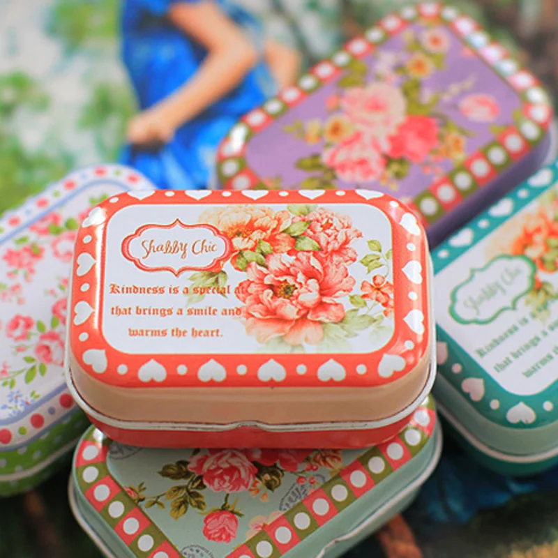 1 шт. Портативный Винтаж мини небольшой металлический квадрат конфеты Монета