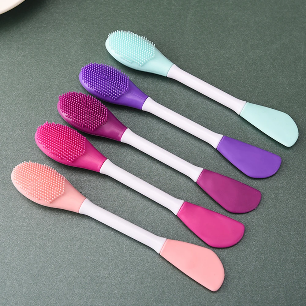 

1PC Silicone Face Mask Stick Brushes Facial Cleaning Mud Brushes Blackhead Acne Removal Washing Cleanser Massager Skin Care Tool
