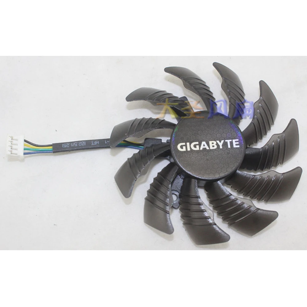 Видеовентилятор Gigabyte GTX960 970 980 PLD08010S12HH диаметром 7 5 отверстия 4 0 с контролем