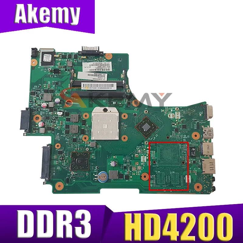 

AKEMY V000218060 1310A2333209 Laptop Motherboard for Toshiba Satellite L650D HD4200 DDR3 Main board free cpu Full Tested