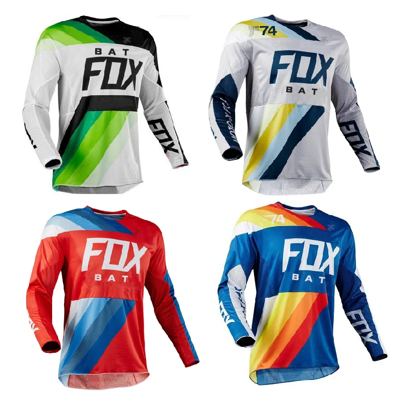 

2020 bike jerseys motocross bmx racing t-shirt downhill dh short sleeve cycling clothes mx summer bat fox mtb jersey locomotive