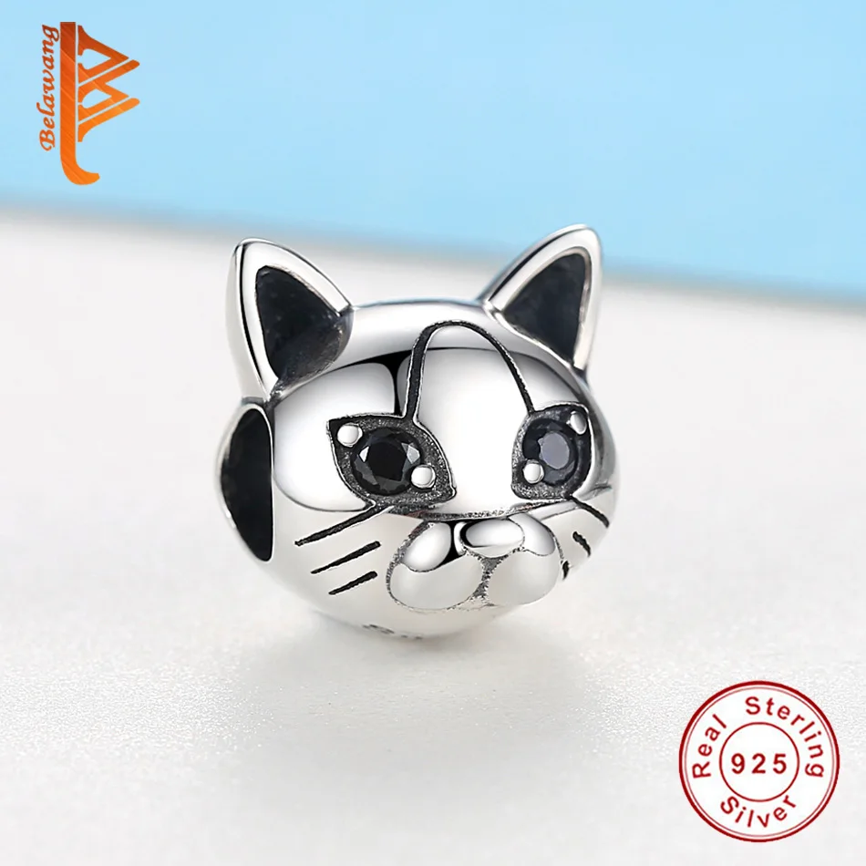 Оптовая продажа Милое платье для питомца кота Подвески 925 стерлингового серебра