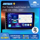 Автомобильный радиоприемник 8 + 128G IPS Android 10,0, стерео GPS, Мультимедийный Проигрыватель BT Carplay для Toyota Land Cruiser 10 J100 100 1998-2007, без DVD
