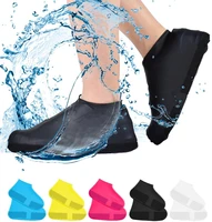 1pair reusable latex waterproof rain shoes covers non slip sole for rainy snowy rubber rain boot overshoes ml shoes accessories