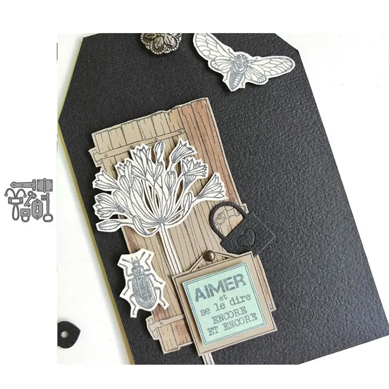 Металлические Вырубные штампы JC Key and Lock для скрапбукинга ручной работы новинка