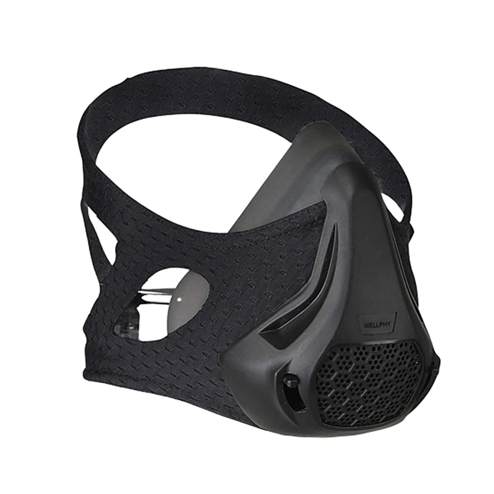 

Fashion Mouth-mask Breathable 24 Breathing Resistance Levels Running HIIT Training Fitness Mask Fitness Mask Running Riding New