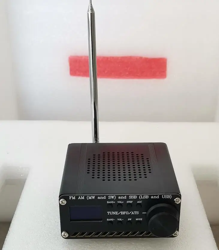 Assembled ATS-20 SI4732 All Band Radio Receiver FM AM (MW & SW) SSB (LSB & USB)  with lithium battery + Antenna + Speaker + Case