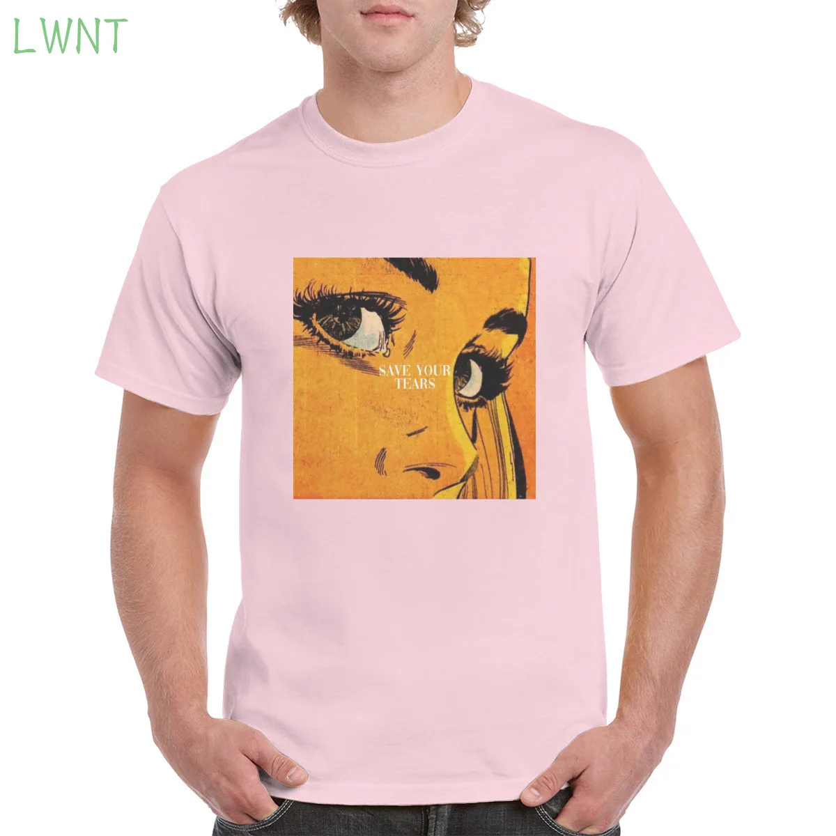 

The weeknd Save Your Tears t shirt women Aesthetic Retro cartoon graphics Top 100% Cotton Female/Man T-shirt