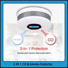 Датчик утечки дыма, независимый фотоэлектрический детектор угарного газа, для дома, с сигнализацией