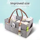 Войлочная сумка для хранения подгузников детские пеленки Портативный Детские корзины для хранения автомобиля дорожная сумка для влажных салфеток ящик для хранения