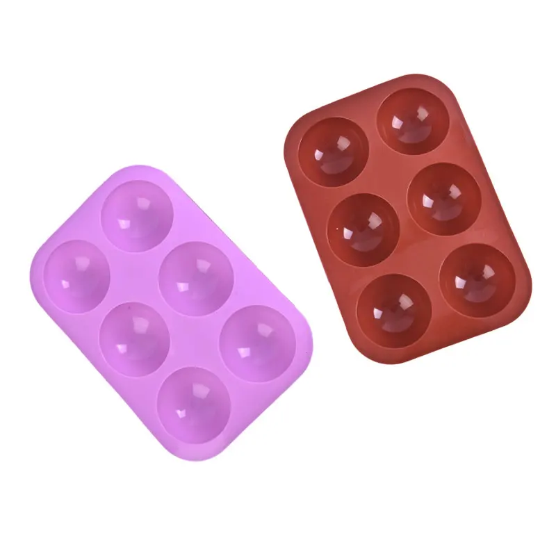 

Half Sphere Silicone Soap Molds Bakeware Cake Decorating Tools Pudding Jelly Chocolate Fondant Mould Ball Biscuit Baking Moulds