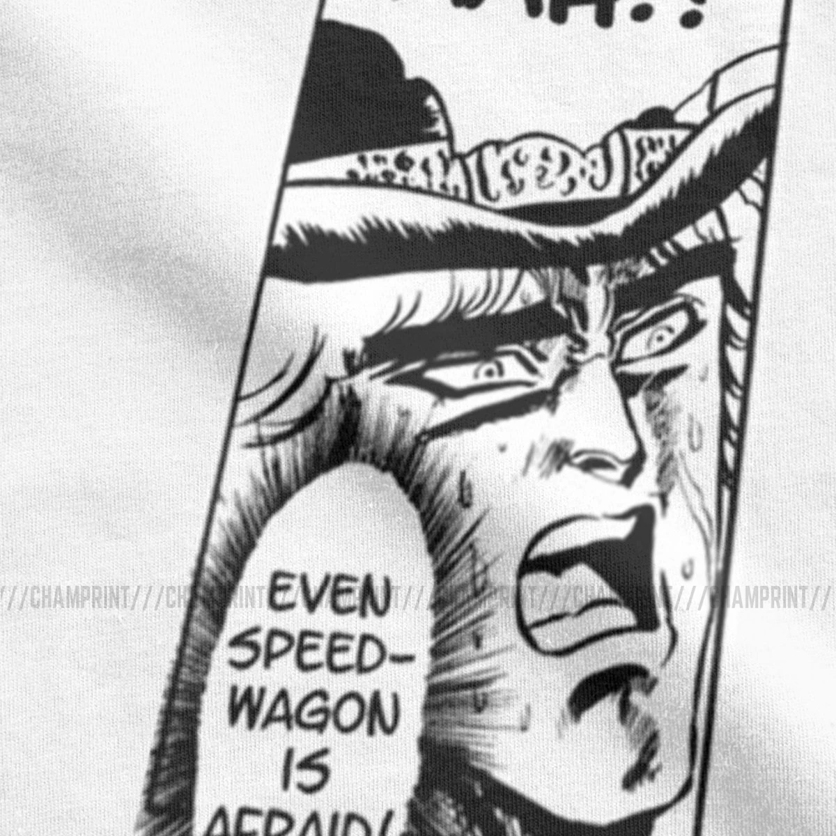 Men's Funny T-Shirt Even SpeedWagon Is Afraid | Jojos Bizarre Adventure Anime JJBA Manga Tee | Short Sleeve Clothes image 3