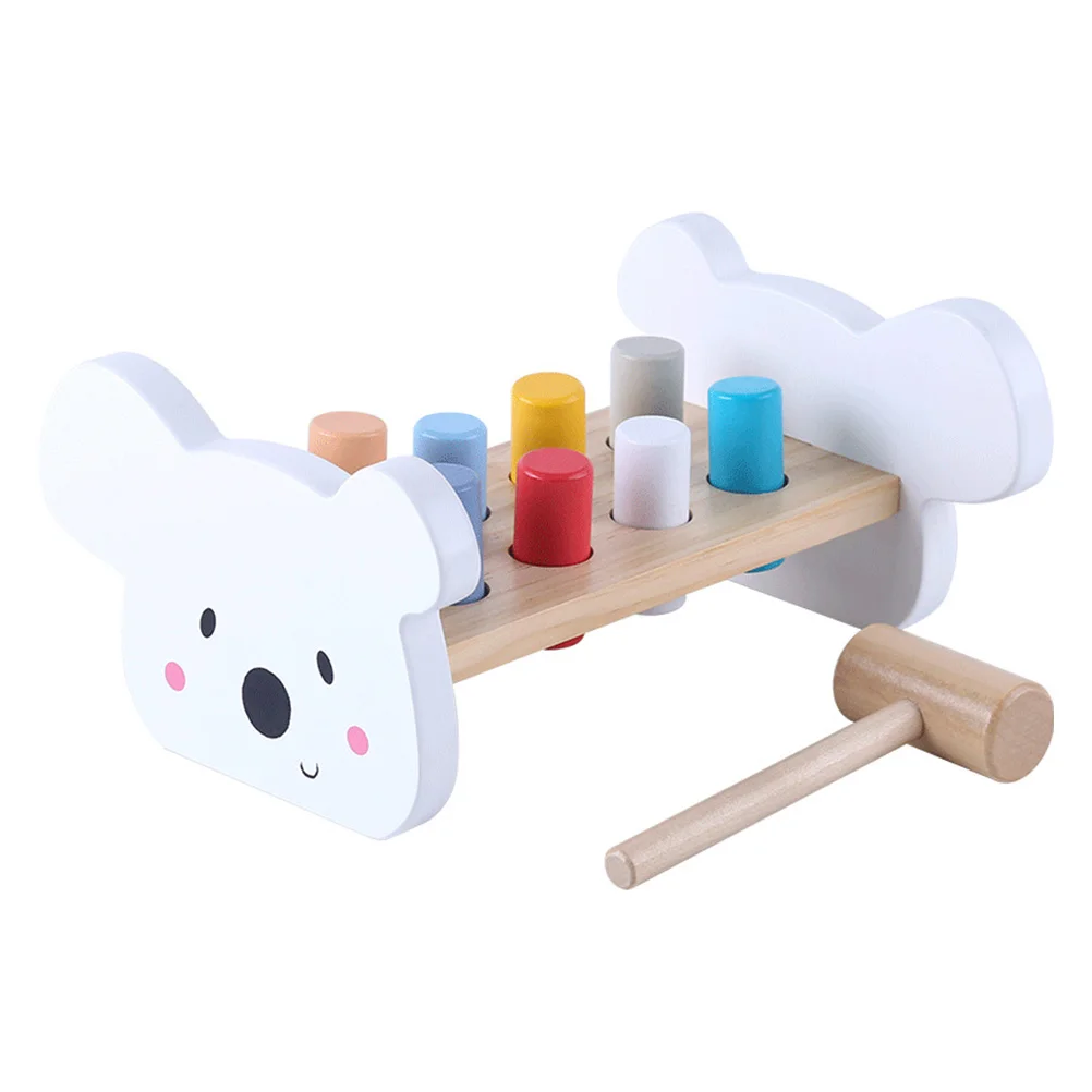 

Wooden Hammer Beat Column Beat Playthings Educational Training Porp
