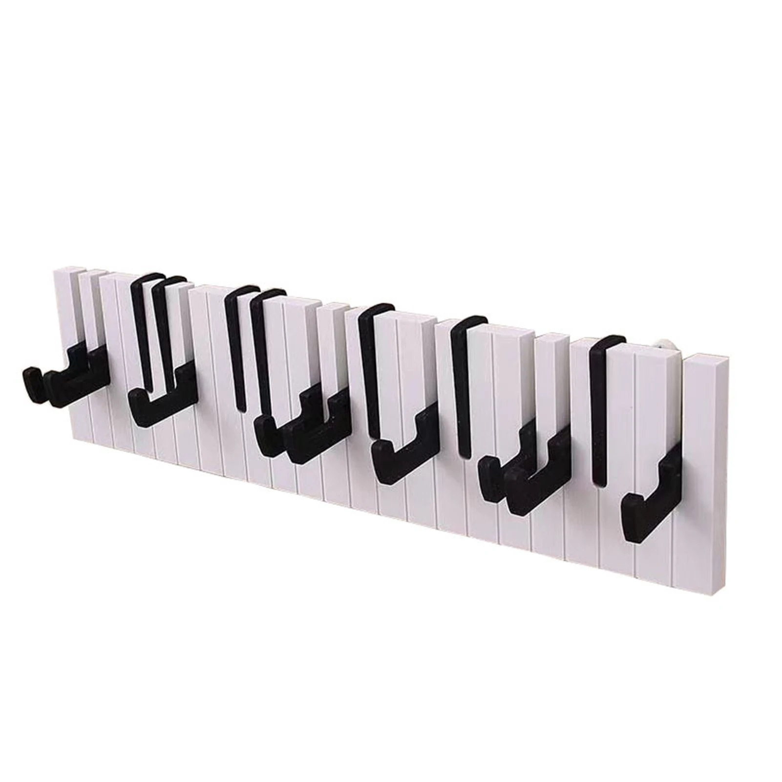 

Piano Wooden Coat Racks Piano Keys Wall Mounted Coat Hook Hanger Wall Decoration Hat Storage Rack Wood Shelf Organizador