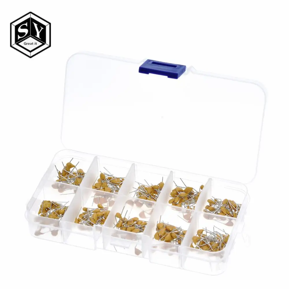 300 шт. 10 значений 50 в 10pf 20pf 30pf 47pf 56pf 68pf 100pf 1nf 10nf 100nf многослойная керамика набор