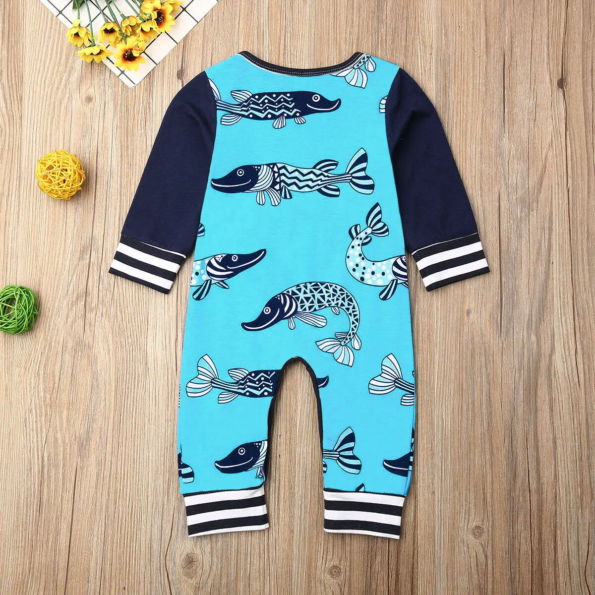 Детская одежда для новорожденных с длинными рукавами маленьких мальчиков