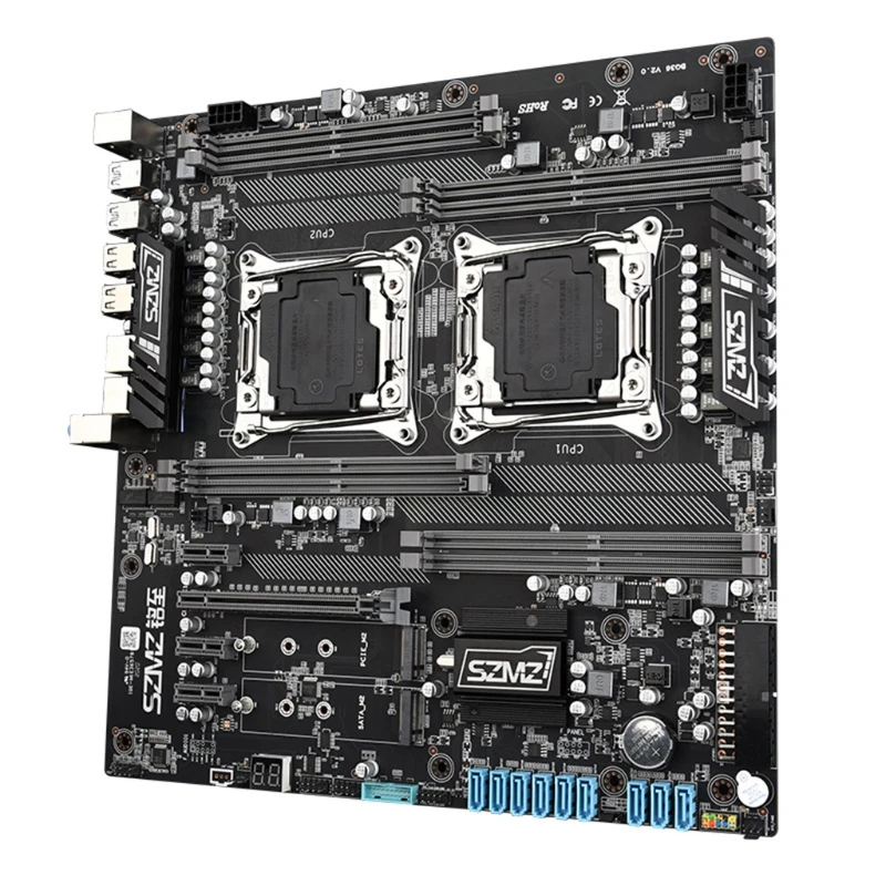 Bestellen X99 Z8 Dual Desktop Motherboard CPU Buchse PCI-E Express 16X USB 3,0 Slots DDR4 * 8 Memory Slot M.2 NVME M.2 SATA3.0 * 9 SSD