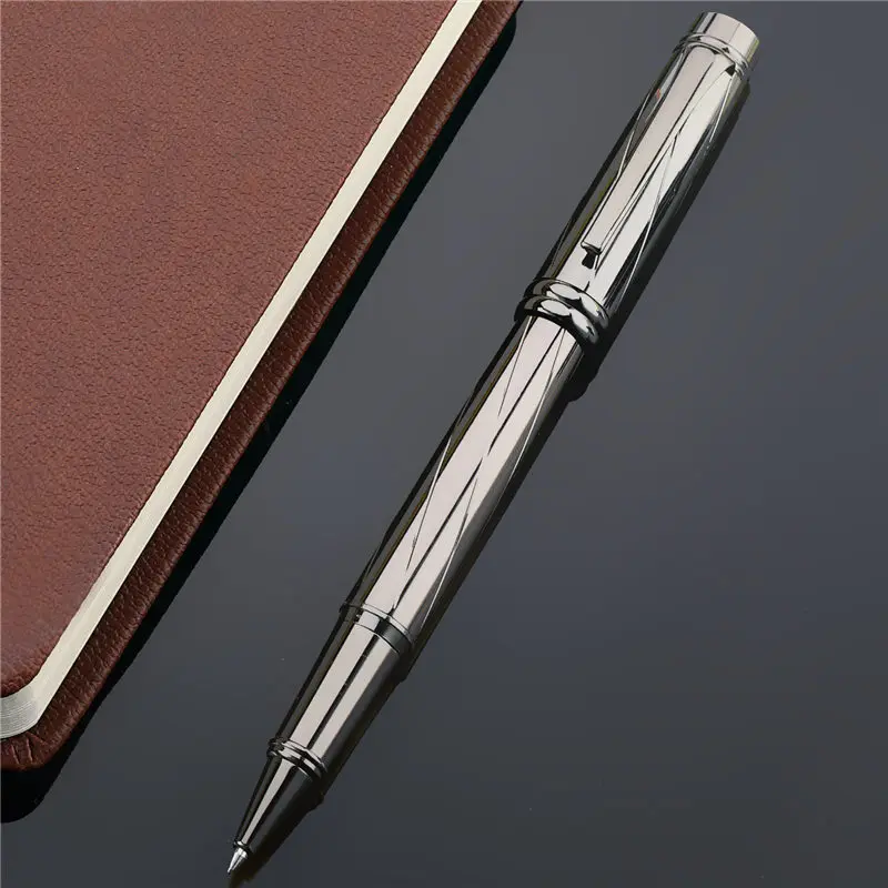 Роскошная шариковая ручка с серебряным покрытием металлические шариковые ручки