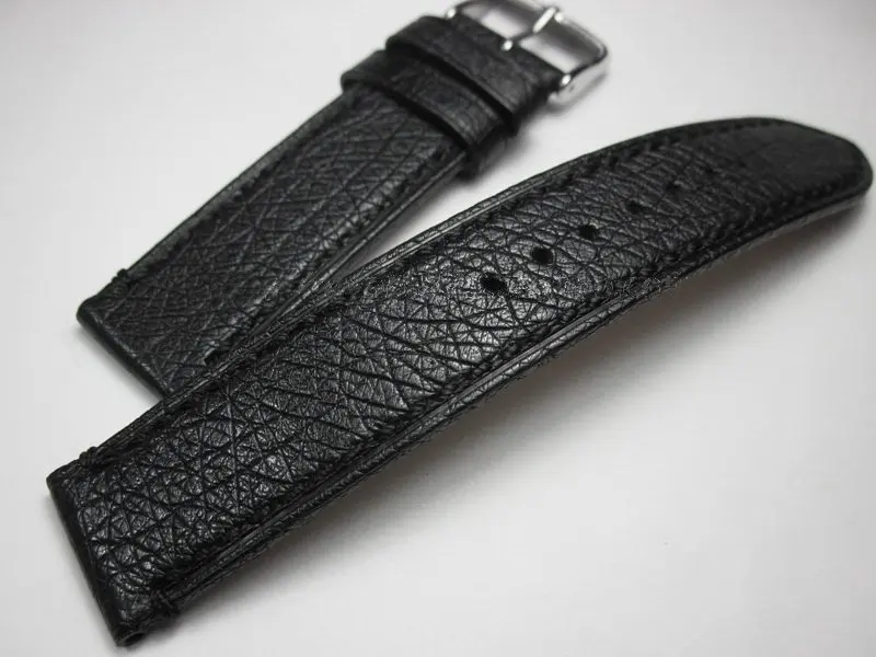 

Handmade Watch Accessories Genuine Leather Watch Strap pattern Wrist Band Soft Watchbands 20mm 22mm Black high quality Bracelets