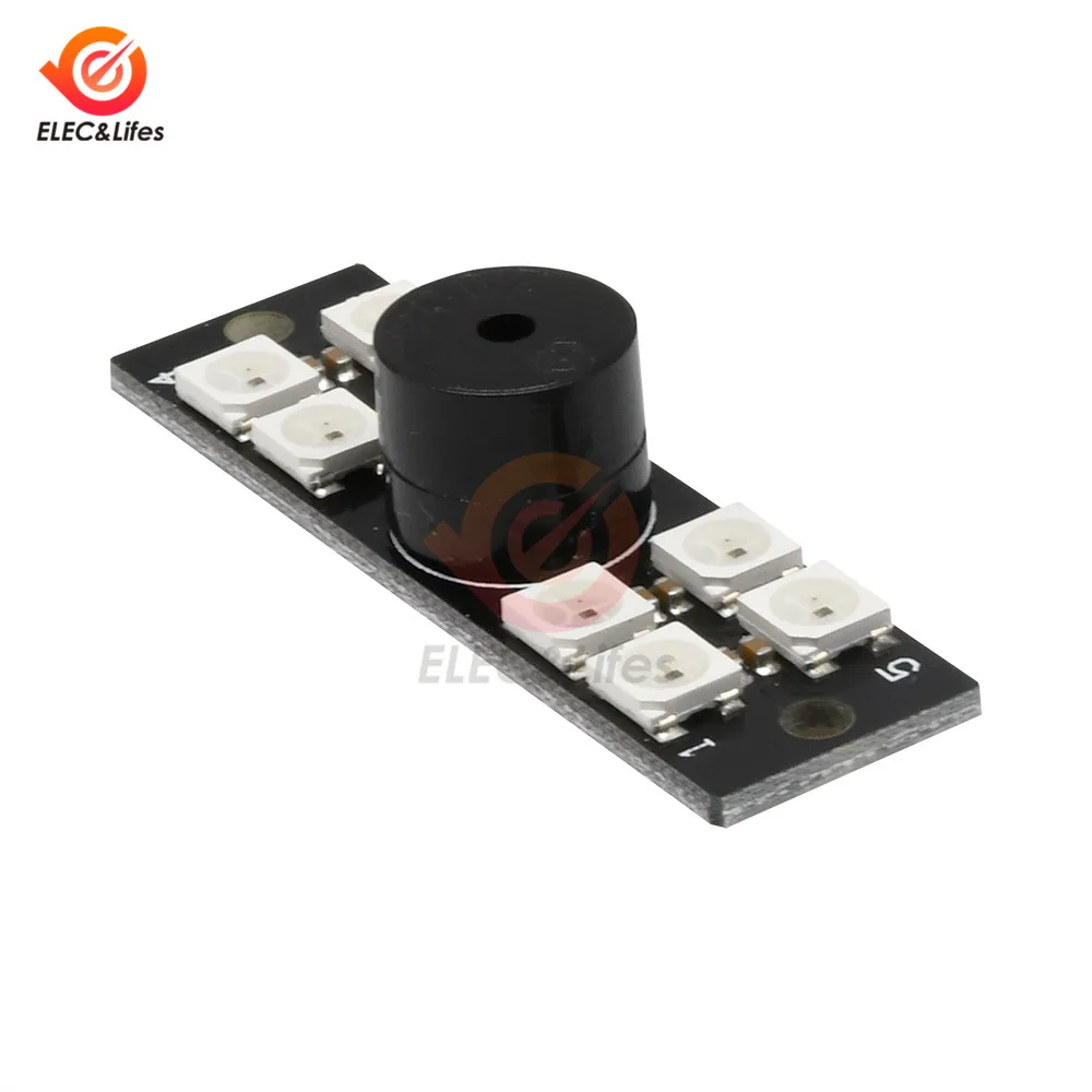 Мини WS2812B 2 в 1 светодиодный и 5 активный зуммер для FPV NAZE32 Skyline32 F3 Контроллер полета