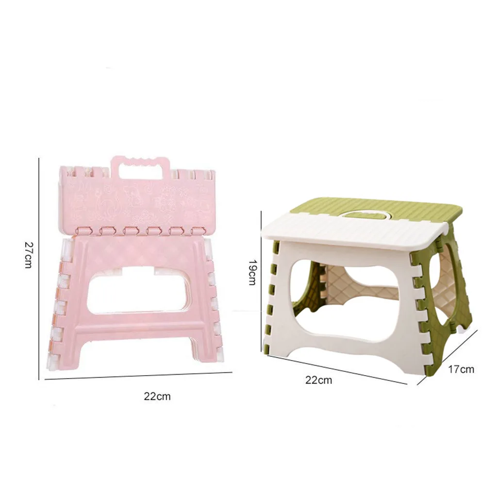 Универсальный складной табурет для дома и поезда пластиковый портативный стул