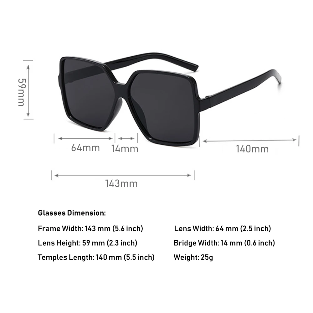 

Oversized Sunglasses Women Retro Shades UV400 Eyewear Pprotection Summer Streetwear Eyewear Fashion Vintage