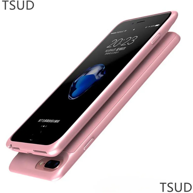 7000 мАч ультра тонкий чехол для зарядки аккумулятора iphone 6 7 8 plus внешний