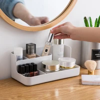 cosmetic storage box desktop plastic compartment finishing box dressing table skin care products lipstick dustproof storage