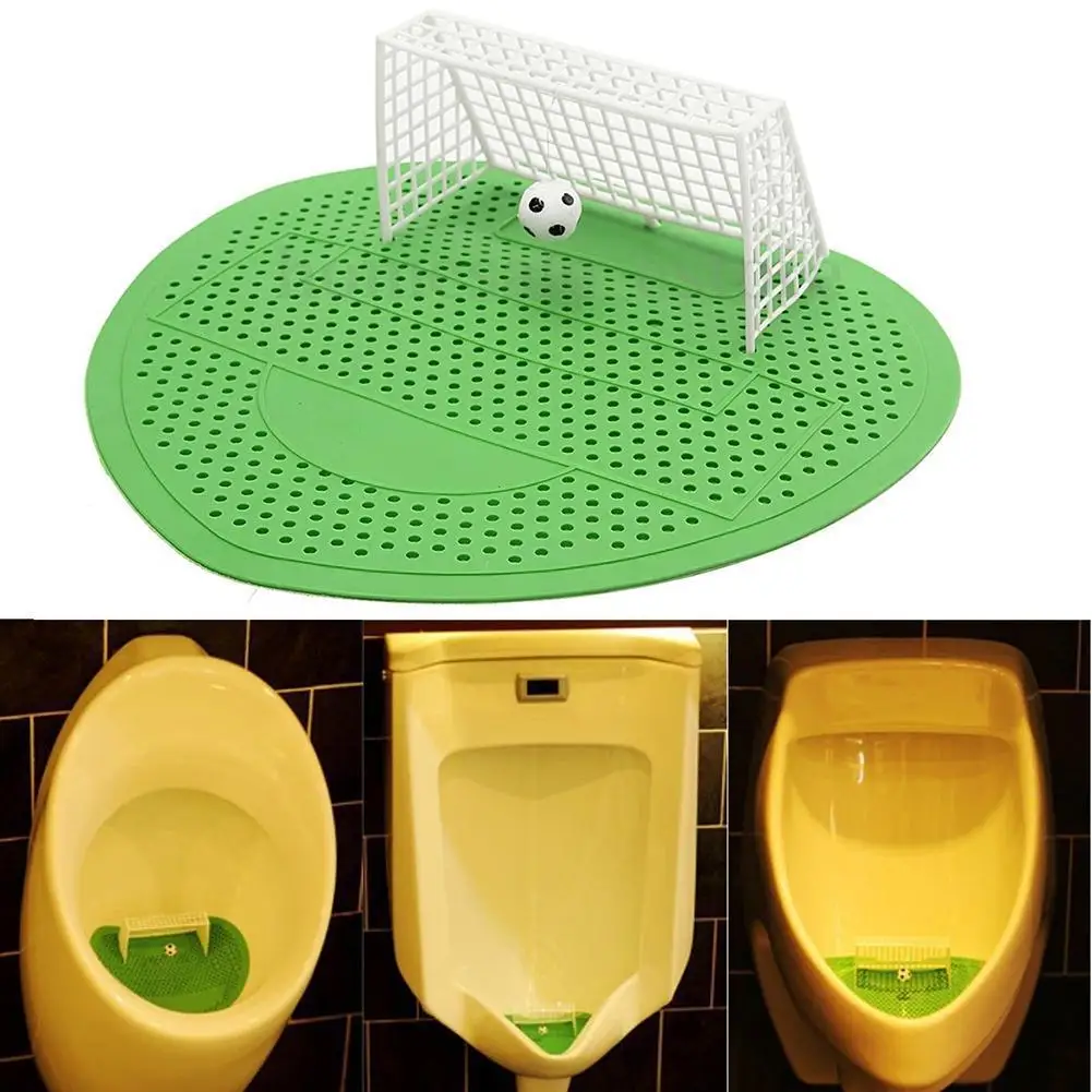 

Goal Urinal Football Shooting Mat Urinal Male Toilet Urinal Tool Leather Pad Deodorant Clean Aromatic Bathroom Men's N0S3