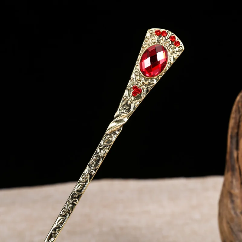 Женская заколка для волос Morkopela винтажная металлическая со стразами|Украшения