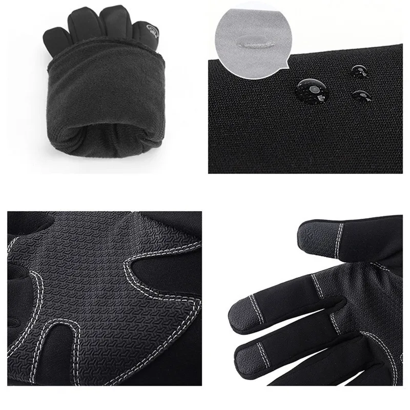 4 размера морозостойкие унисекс водонепроницаемые Зимние перчатки для