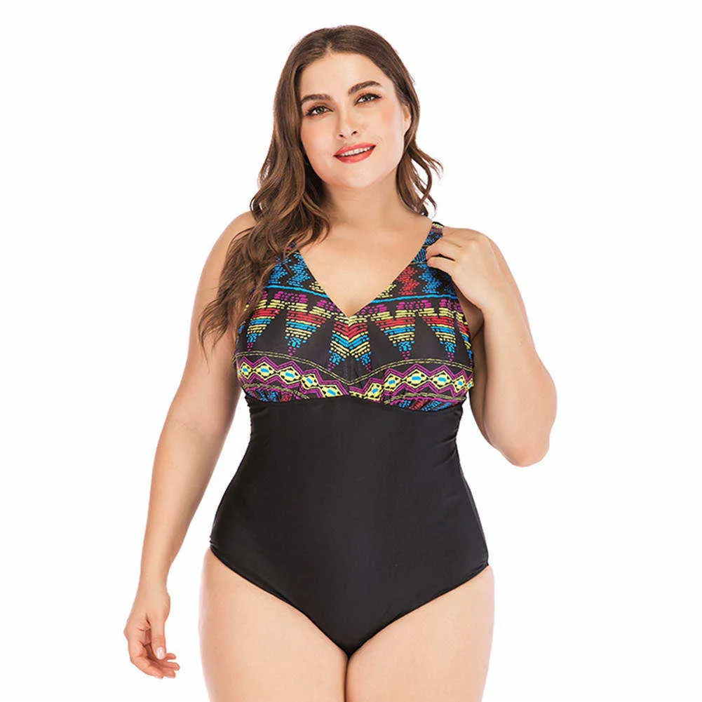 JOYMODE Монокини купальник Maillot Цельный боди большой размер 5XL пляжная одежда женский бразильский купальник винтажный комбинезон - Цвет: Color 2
