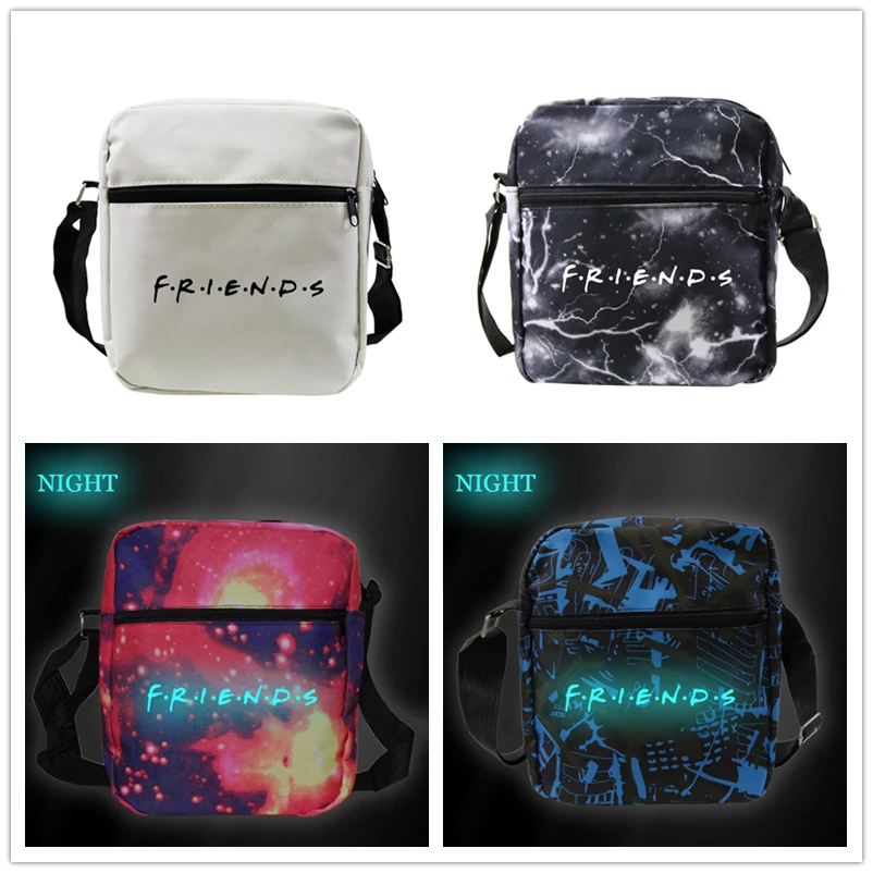 

Сумка на плечо для друзей, сумка-мессенджер с эффектом свечения, сумки для друзей