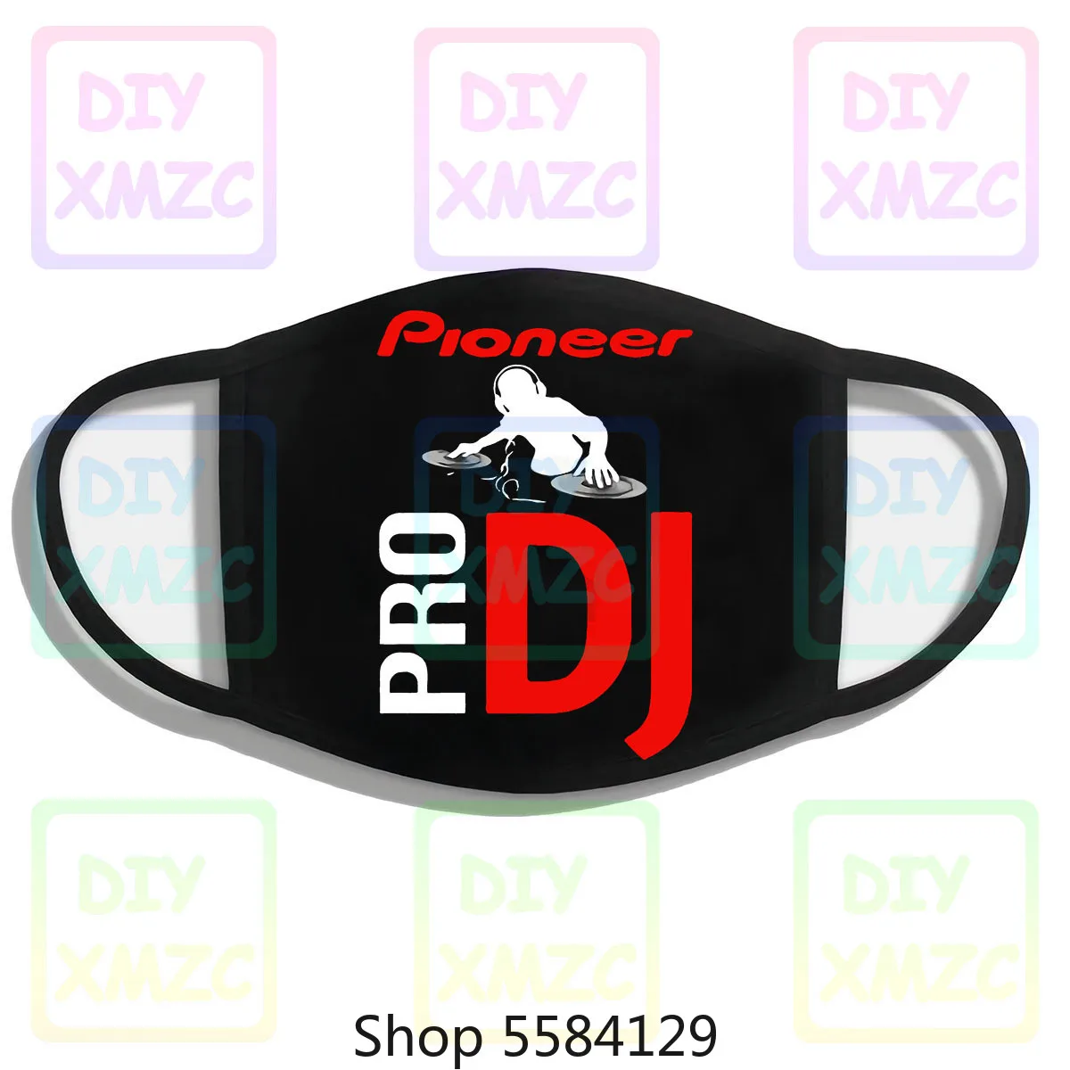 

Новая Черная мужская маска Pioneer Pro Dj с логотипом музыкальной системы, размер S-3Xl, моющаяся многоразовая маска