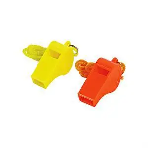 

24PCS Wholesale Plastic Whistle With Lanyard for Boats Raft Party Sports Games Emergency Survival All Brand New Items