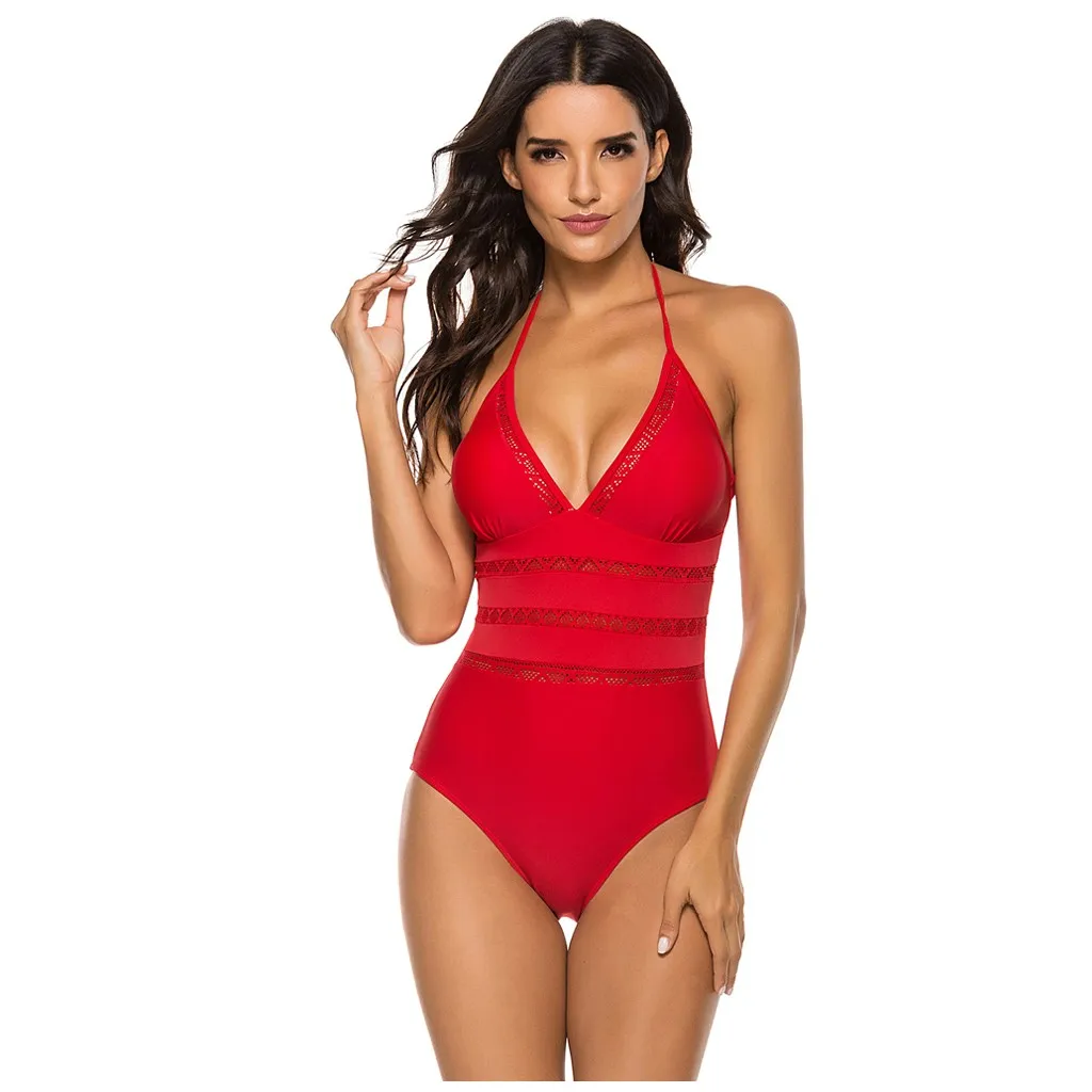 Женский купальник бикини пляжная одежда высокая талия сексуальный черный на