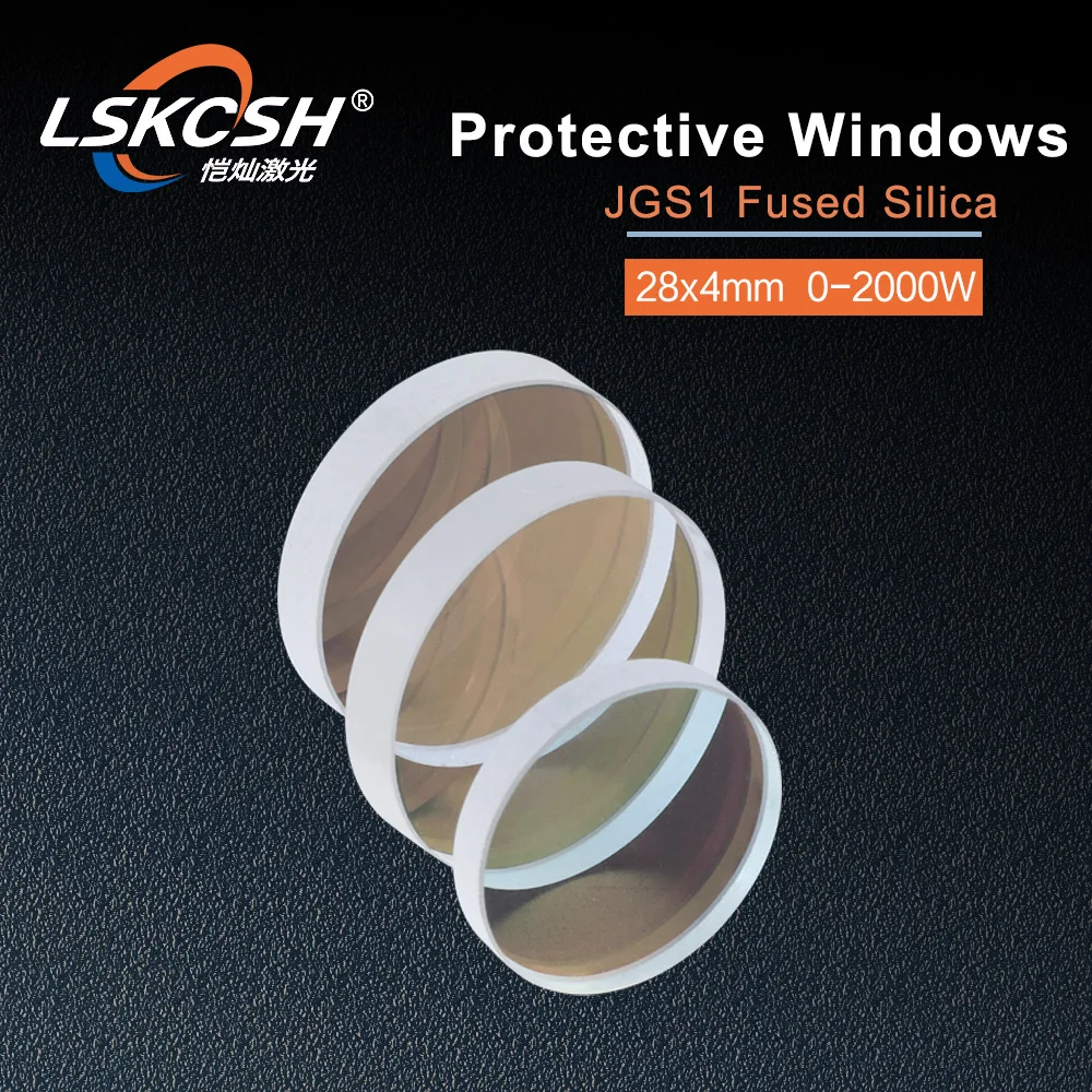 LSKCSH RayTools Lens AG волоконная лазерная головка Защита объектива windows 28*4 мм для 500 Вт/700