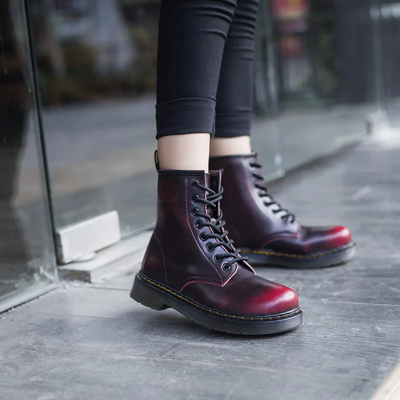 Женская обувь из натуральной кожи зимние белые ботинки женские повседневные