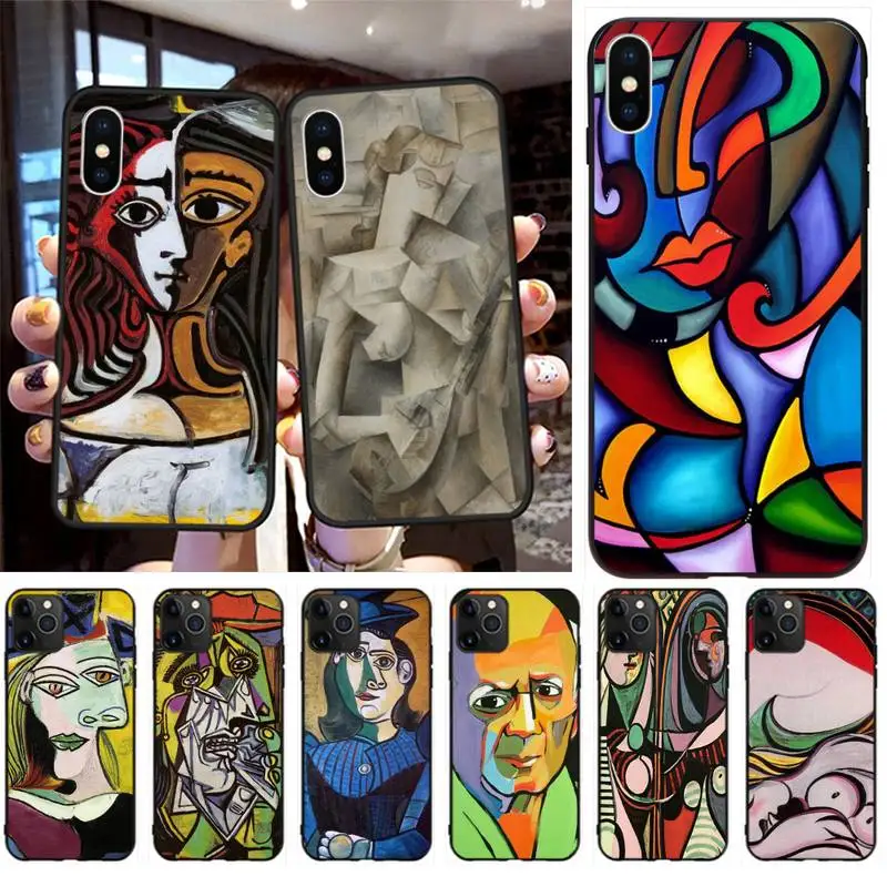 pablo picasso abstract art painting luxury phone case for iphone 12 pro max 11 pro xs max 8 7 6 6s plus x 5s se 2020 xr case free global shipping