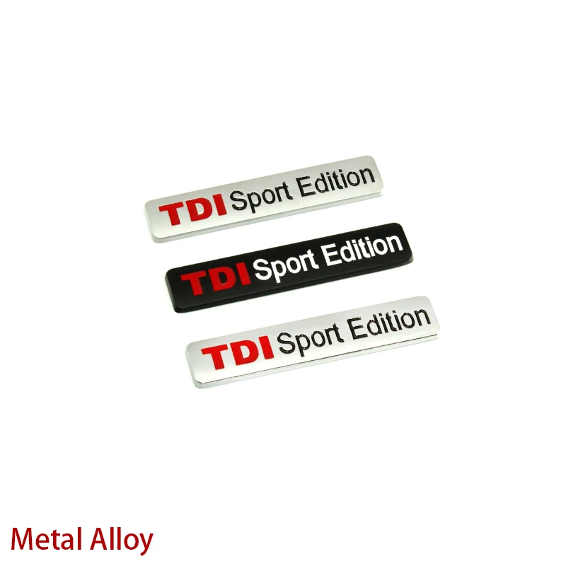 

3D металлический TDI спортивный выпуск логотип турбо автомобиль наклейка эмблема значок наклейка для VW POLO GOLF CC TT JETTA GTI TOUAREG Passat MK4 MK5 MK6