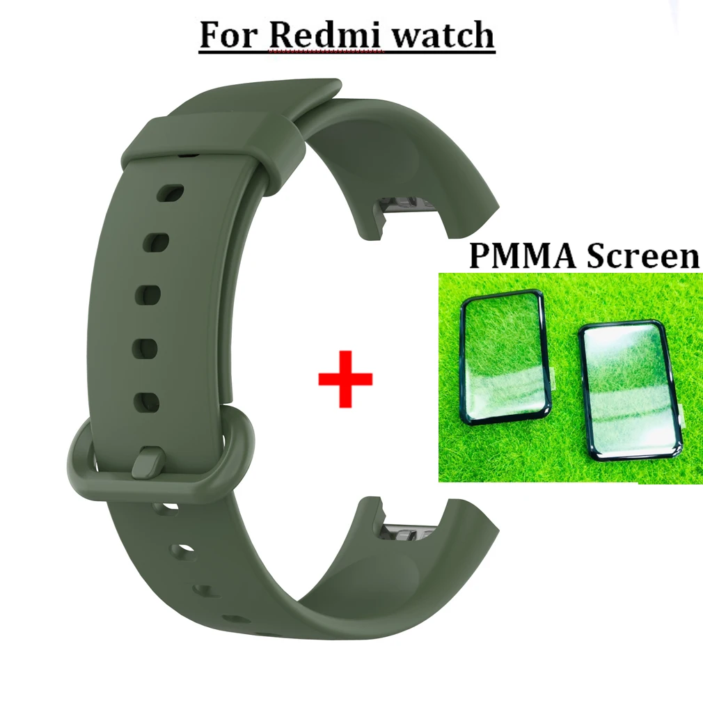 3D ПММА защитная пленка для экрана часов Realme ремешок смарт браслета сменный наручных 2 в 1 силиконовые